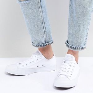 NWB White Monochrome converse